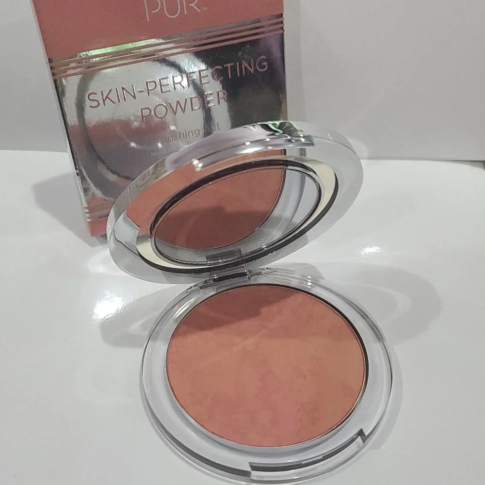 ❤️ Pur  #PRETTY IN PEACH Skin Perfecting Powder Blushing Act  ✨ BNIB